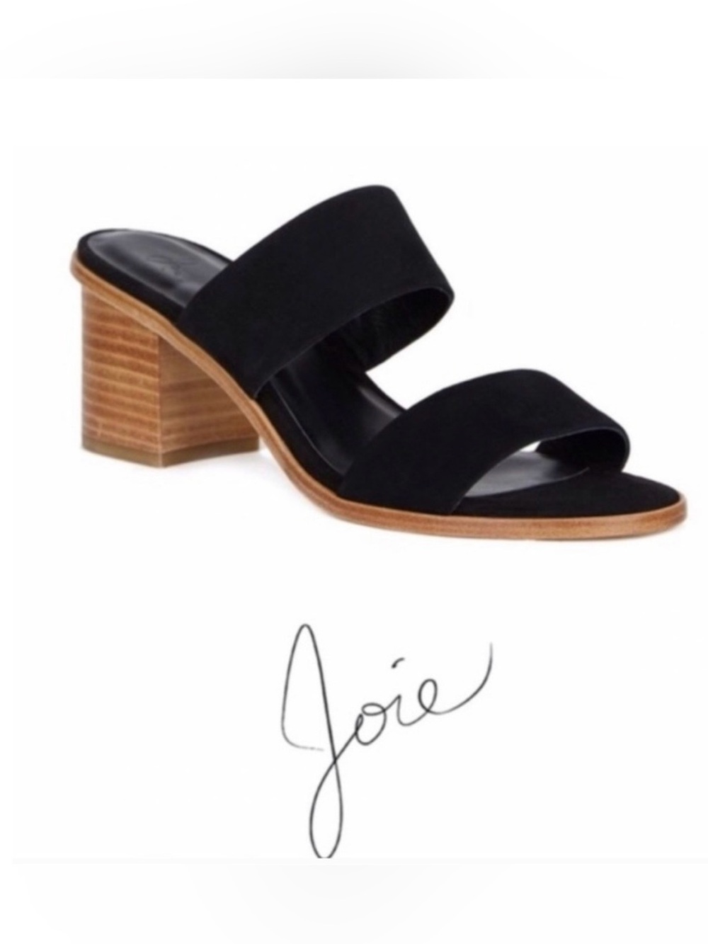 Joie Maha City Block Heel Sandal, Black, Size 38.5, 8.5, EUC